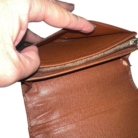 Louis Vuitton Brown Monogram Leather Bifold Wallet CA0929 Authentic - Picture 7 of 14